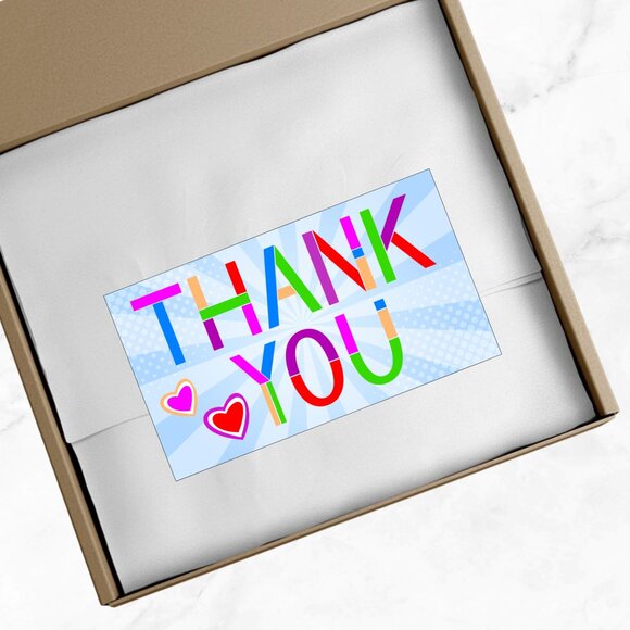 60 Thank You Cards 3.5" x 2" - Picture 4 of 4